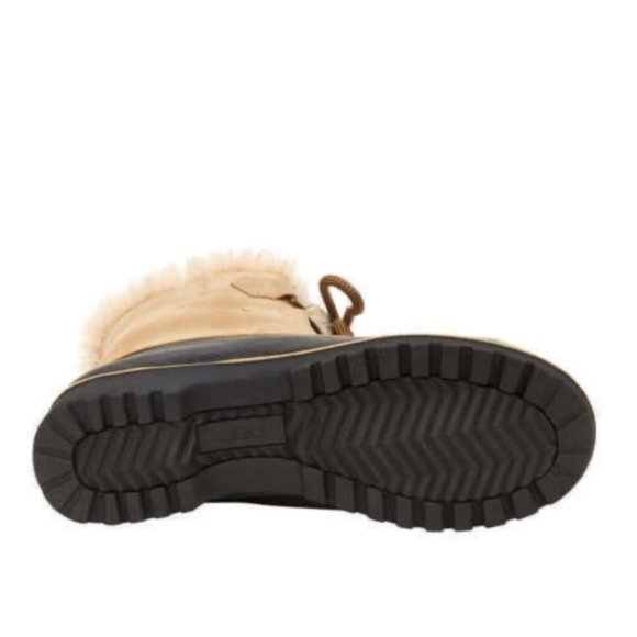 NEW MALDIVE ANKLE BOOTS JBU WEATHER READY FAUX FUR SIZE 8 TAN NIB - Picture 5 of 5